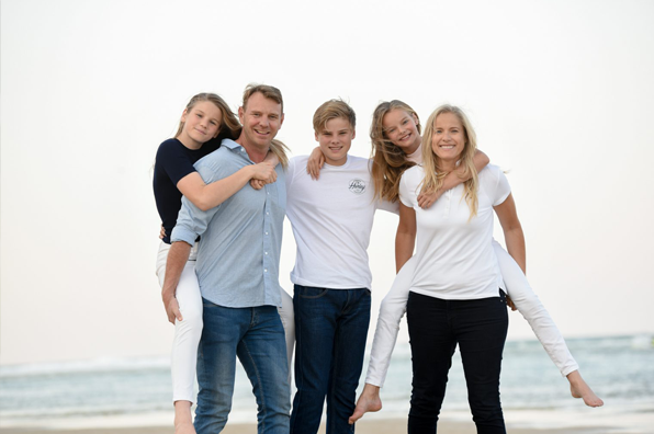 Beach family photo shoot Gold Coast